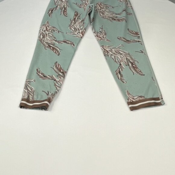 Free People Movement Green Leaf Leggings , Size: L - Picture 4 of 5